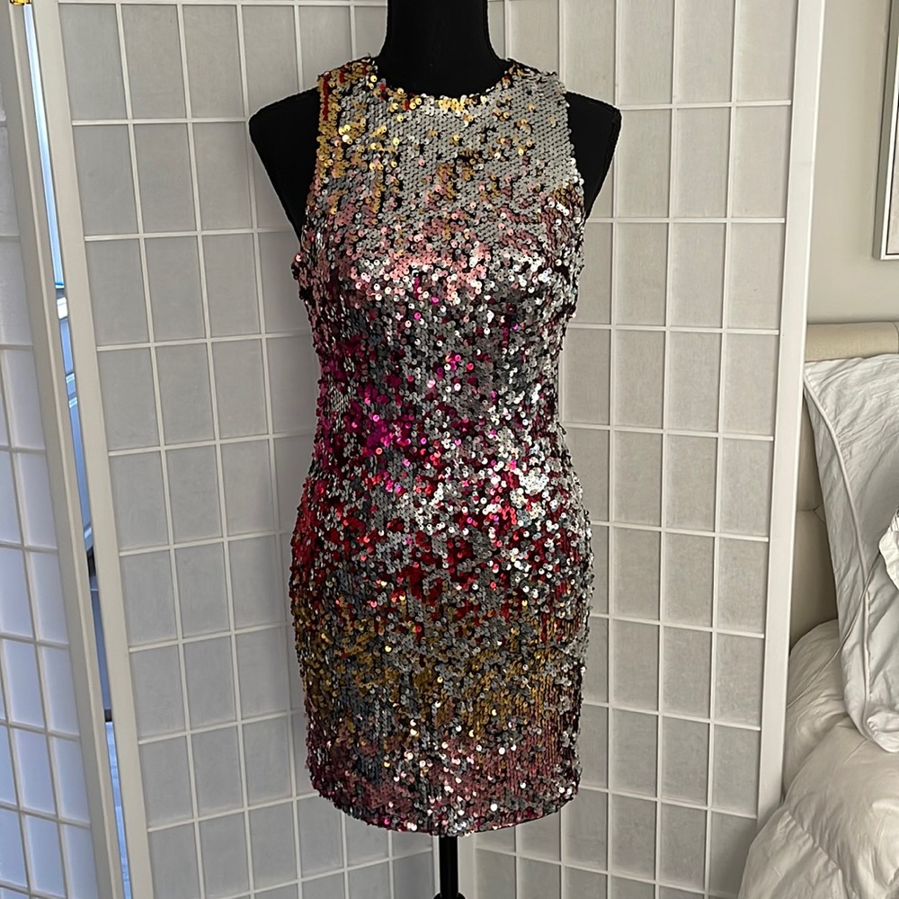 Sequin Mini Dress, size: small